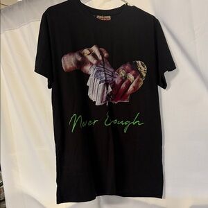 Black Graphic Tee with Bold Design